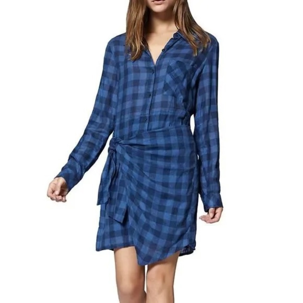 Blue Plaid Women's Dress